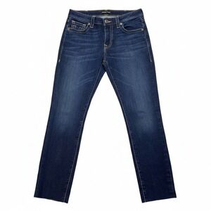 True Religion Jennie Curvy Mid Rise Skinny Jeans Womens 29 Dark Wash Stretch